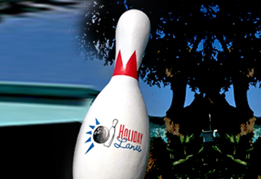 Giant bowling Pin Signage Prop